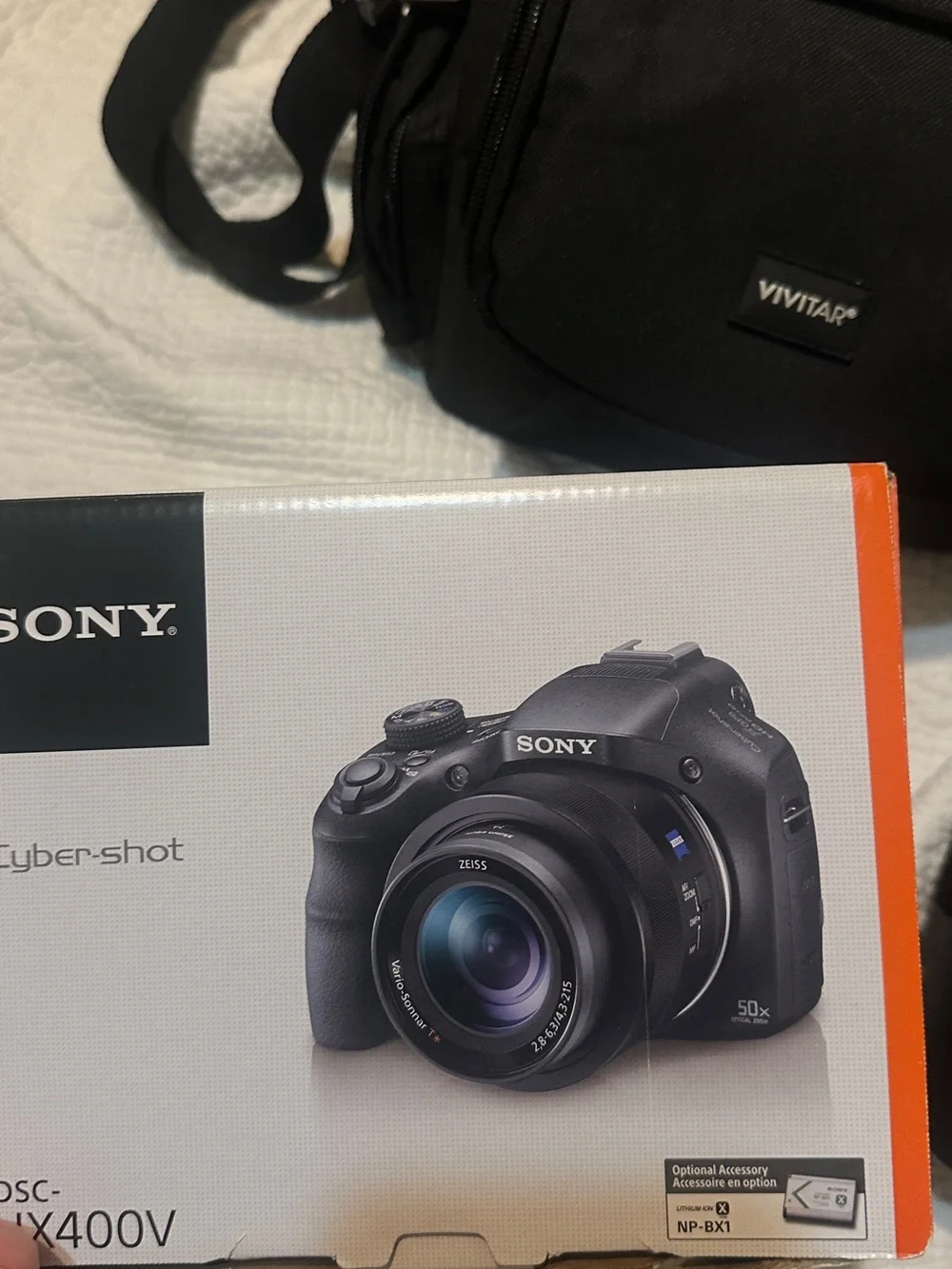 Sony Cyber shot HX400V Black Camera with Carrying Bag and Box